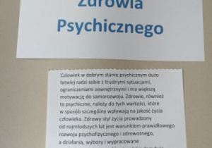 DZIEŃ ZDROWIA PSYCHICZNEGO